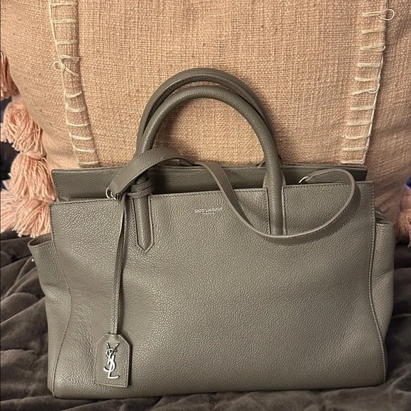 Saint Laurent Gray Crossbody Bag - Picture 2 of 8